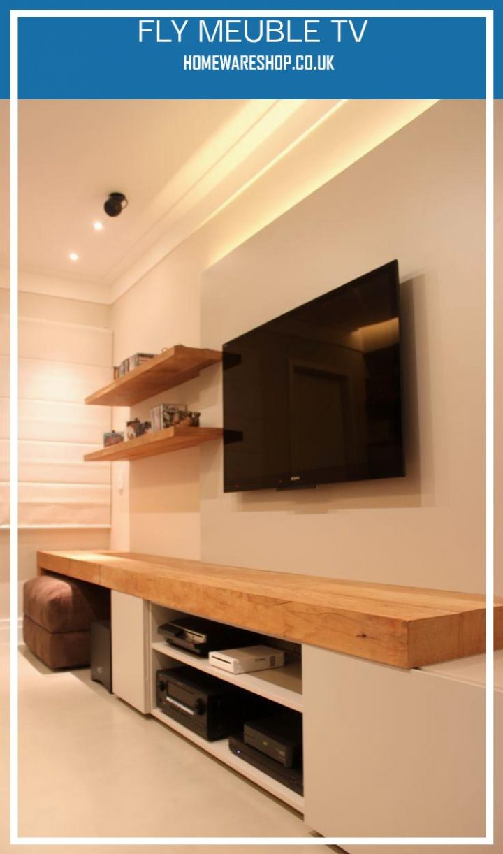 Fly Meuble Tv Rare Tv Möbel Weiß Holz 18 Coins Holz Möbel Tv avec Chaises Salle À Manger Fly