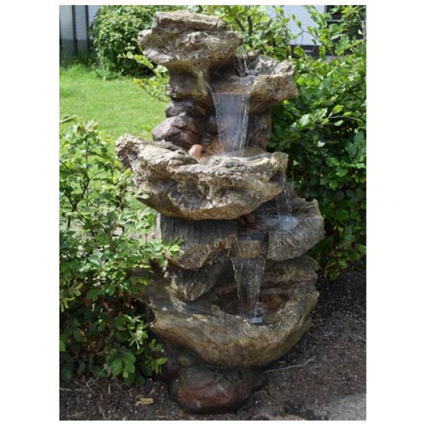 Fontaine De Jardin Cascade D'Eau Norfolk À Éclairage Led encequiconcerne Fontaine De Jardin Jardiland