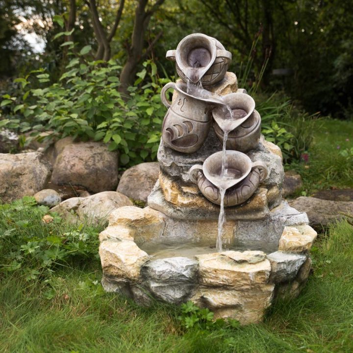 Fontaine De Jardin Décorative En Résine à Fontaine A Eau De Jardin