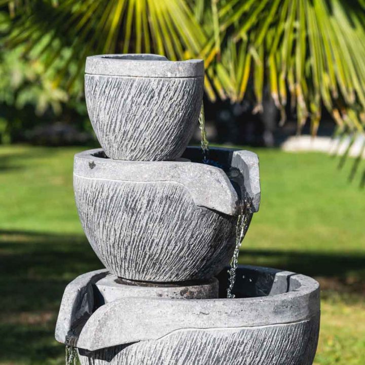 Fontaine De Jardin : Fontaine À Débordement, Bassin Rond pour Fontaine Pour Jardin Japonais