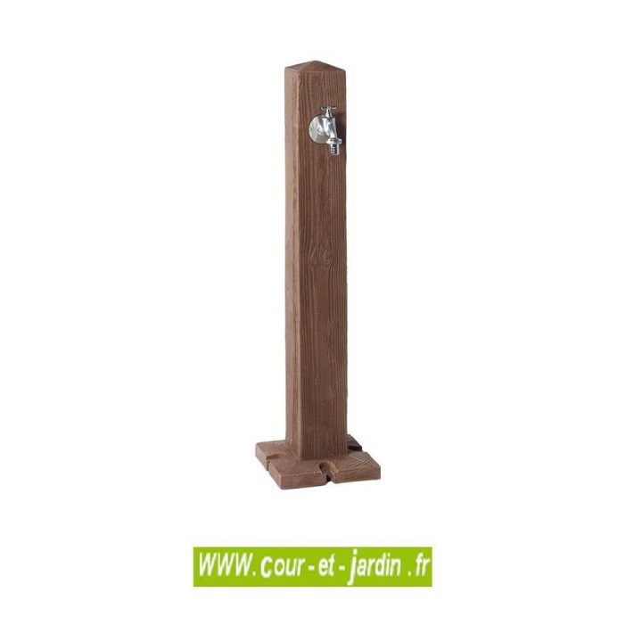 Fontaine De Jardin "wood" -Fontaines De Jardin – Cour Et Jardin pour Robinet Extérieur Fontaine