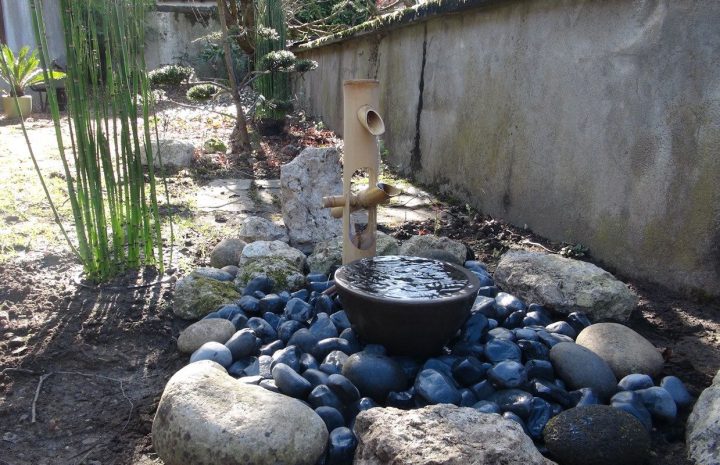 Fontaine Japonaise | Fontaine Bambou, Amenagement Jardin destiné Fontaine Japonaise Zen
