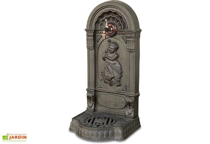 Fontaine Jardin En Fonte Jouvenceau 75 Cm Avec Robinet En intérieur Fontaine De Jardin En Fonte