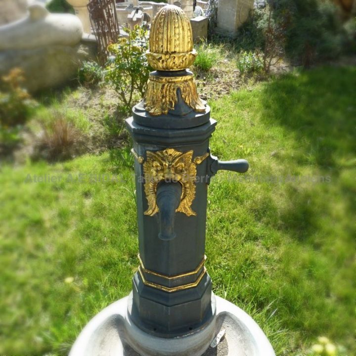 Fontaine Moderne Spirale En Pierre Du Tailleur De Pierre à Fontaine De Jardin En Fonte