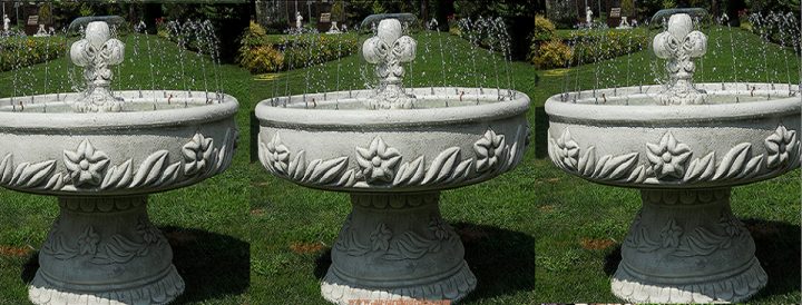 Fontaines De Jardin 4 Tetes Jets D’eau | Au Jardin D'Eden intérieur Fontaine A Eau De Jardin