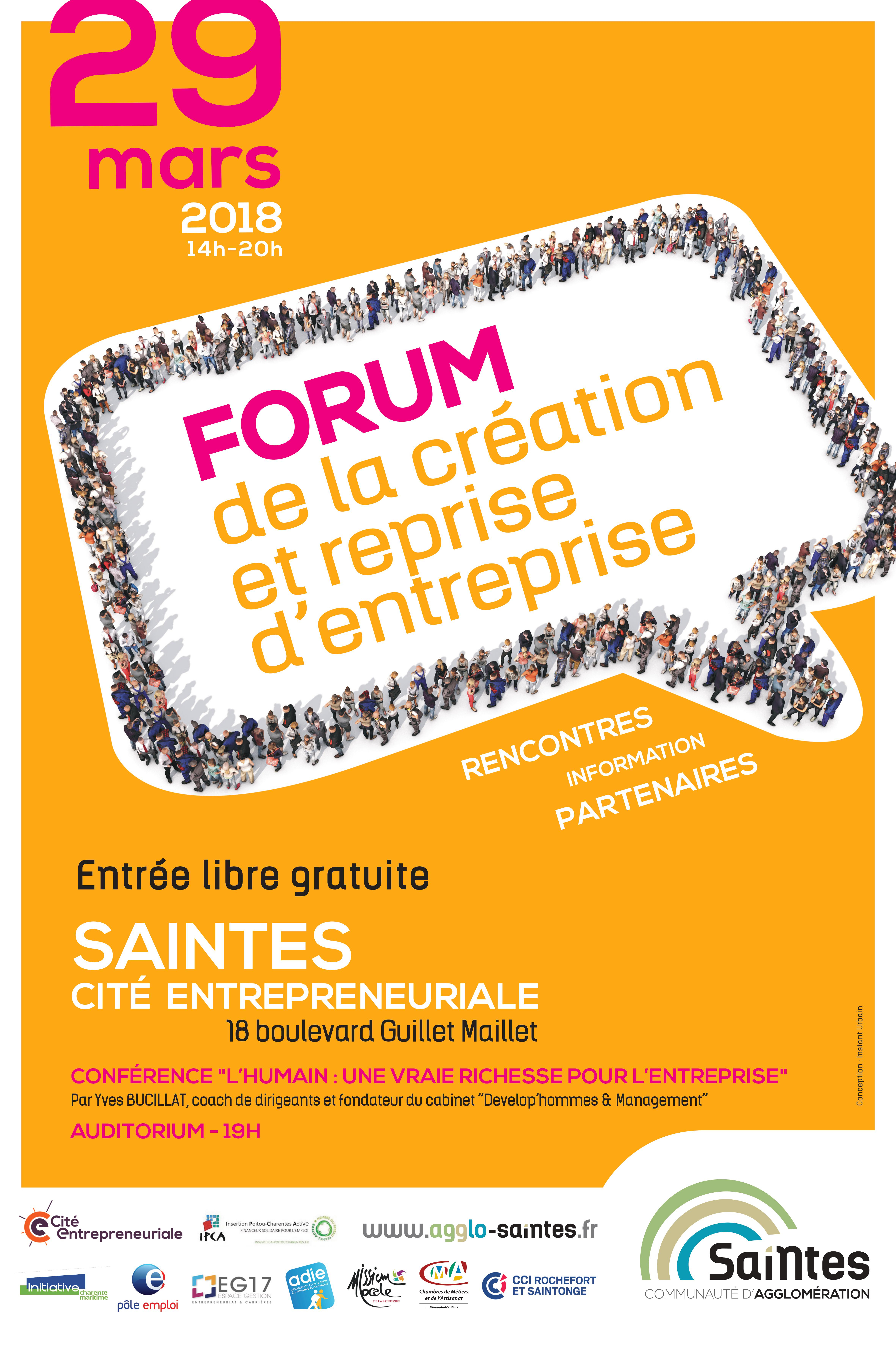 Forum De La Création D'entreprise Cité Entrepreneuriale concernant Chambre Des Metiers Saintes