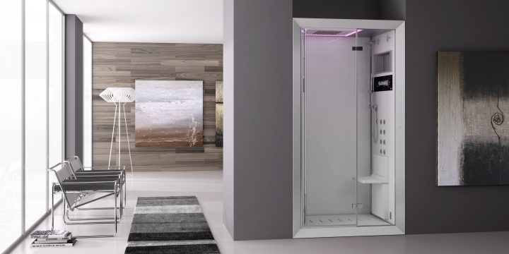 Frame 100 De Jacuzzi® : Un Combiné Douche-Hammam Haut De tout Cabine De Douche Haut De Gamme