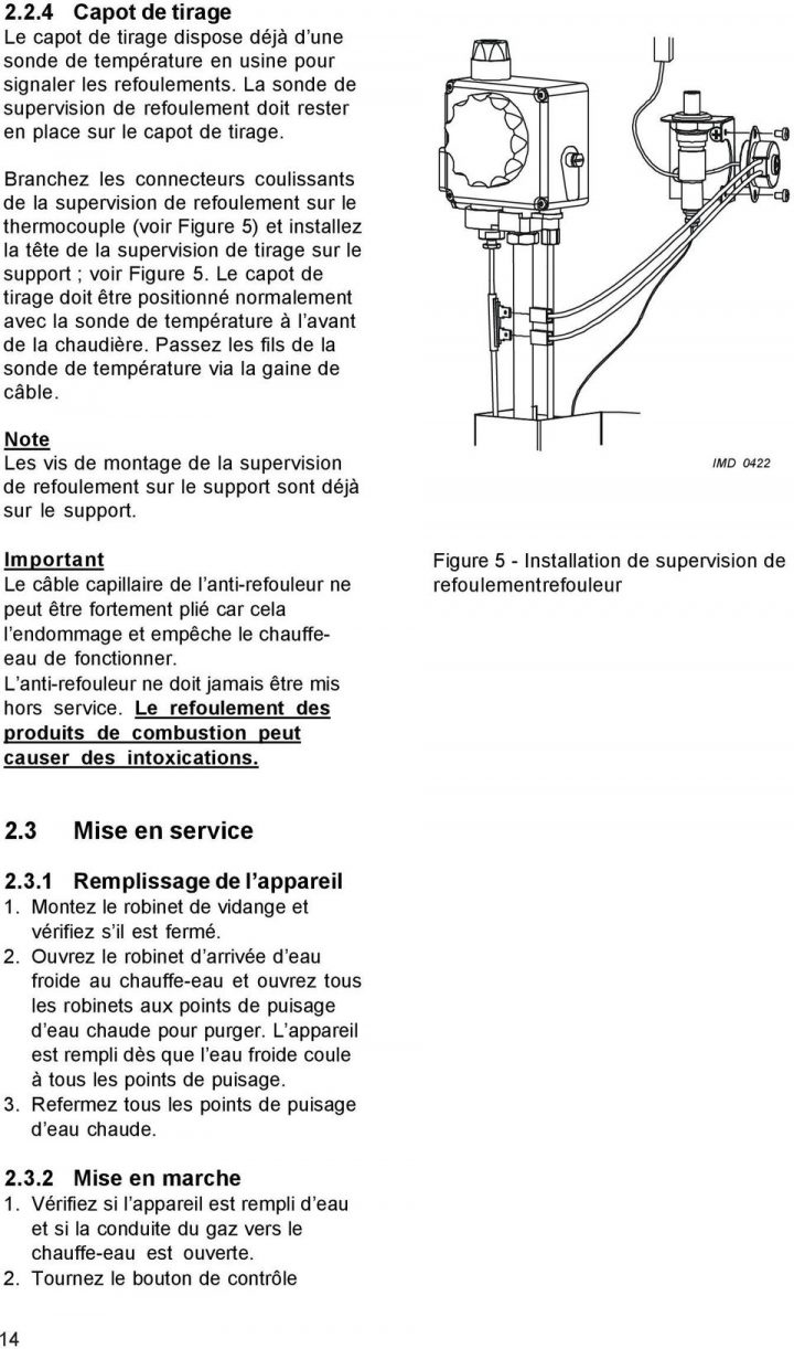 France Chauffe-Eau À Gaz – Pdf Téléchargement Gratuit intérieur Robinet De Purge Chauffe Eau