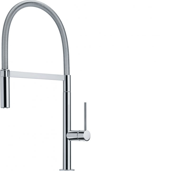 Franke Lounge Pro Mitigeur D'évier À Douchette Sur Flexible Chrome 301351 tout Flexible Robinet Douchette Cuisine
