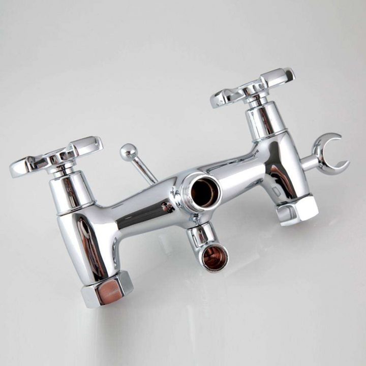 Frap F2293 Bain Douche Robinet Poignée Double Sortie Longue Salle De Bain  Mitigeur intérieur Mitigeur Douche Double Sortie