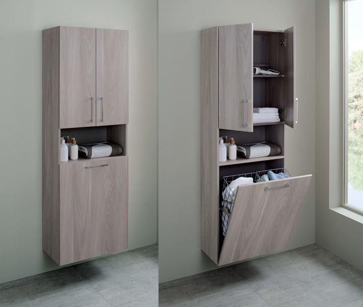 Gamme Box, Armoire De Salle De Bain, Armoire Toilette – Sanijura avec Etagere Salle De Bain Fly