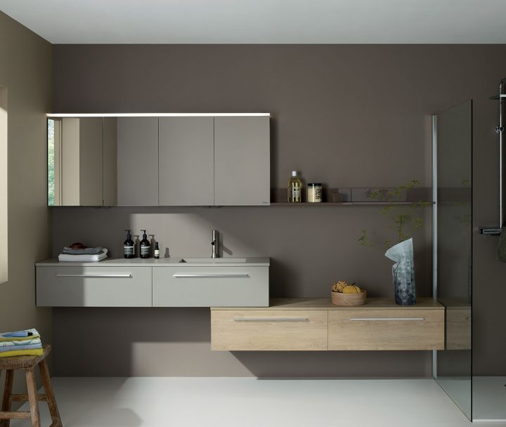 Gamme Halo, Meuble Salle De Bain Design – Sanijura destiné Meuble Salle De Bain Décalé