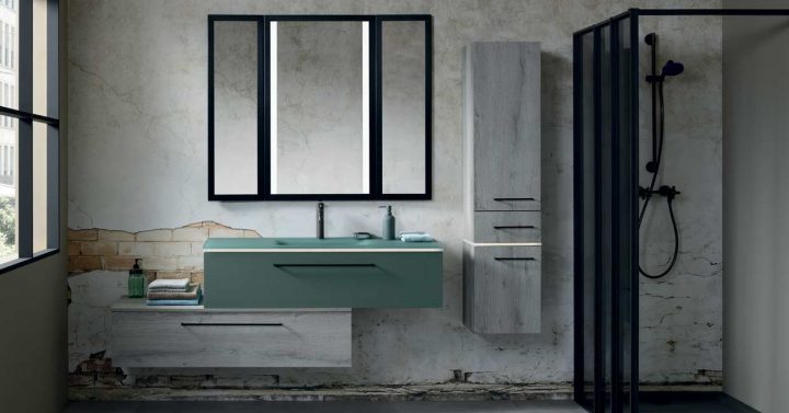 Gamme Halo, Meuble Salle De Bain Design – Sanijura encequiconcerne Meuble Salle De Bain Décalé
