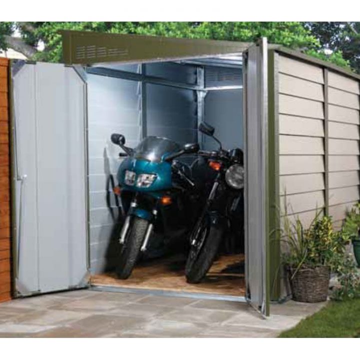 Garage À Motos / Abri Métallique Titan 960 – 5.54 Cm² intérieur Abri Moto Jardin