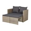 Gardenstar Salon De Jardin 3 En 1 Taupe Larissa à Salon De Jardin Auchan