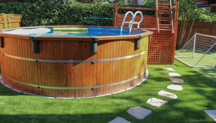 Gazon Synthétique Pour Aménagement Paysager, Paysagement dedans Roche Autour Piscine Hors-Terre Gazon Synthétique Pour Aménagement Paysager, Paysagement dedans Roche Autour Piscine Hors-Terre