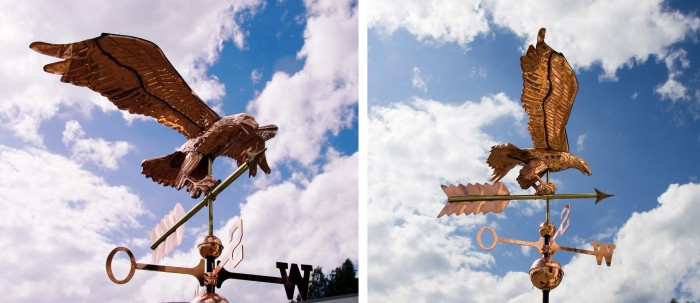 Geant Girouette Design De Cuivre Neuf Jardin Windhaan avec Girouette De Jardin