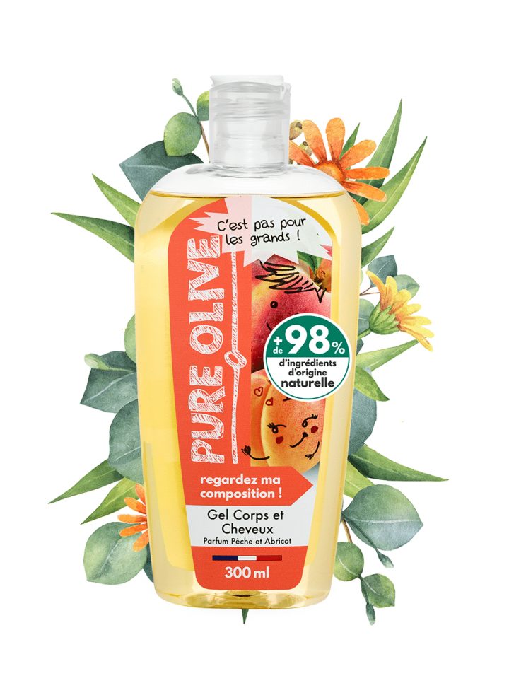 Gel Corps Et Cheveux Parfum Pêche Abricot (300 Ml) avec Gel Douche Enfant Gel Corps Et Cheveux Parfum Pêche Abricot (300 Ml) avec Gel Douche Enfant