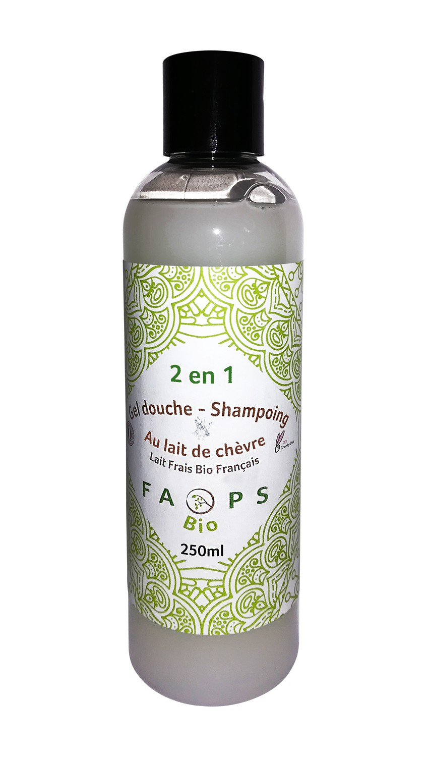 Gel Douche-Shampoing Lait De Chèvre (20%) Frais Bio Français 100% Naturel  Et Végétal 2 En 1 Artisanal Made In France 250 Ml - Faops Bio concernant Gel Douche Antifongique