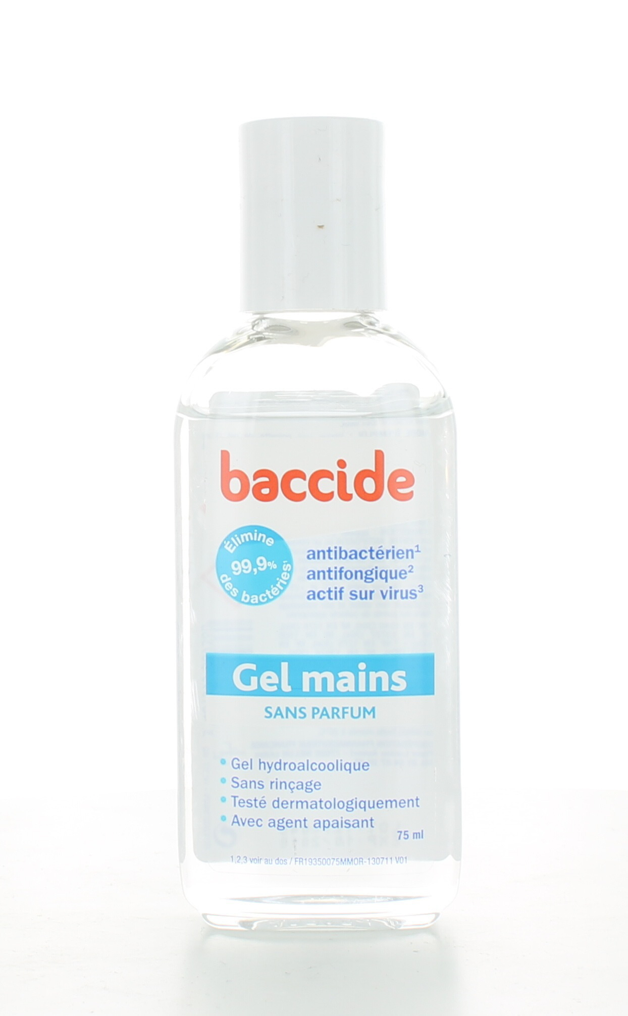 Gel Mains Baccide Sans Parfum 75 Ml | Univers Pharmacie encequiconcerne Gel Douche Antifongique