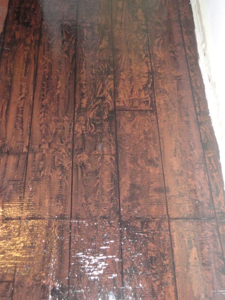 General Splendour : Painted Faux Hardwoods Floor Update tout Faux Parquet
