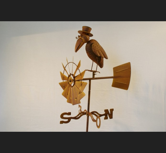 Girouette Eolienne Fer Forgé Decoration De Jardin encequiconcerne Eolienne De Jardin