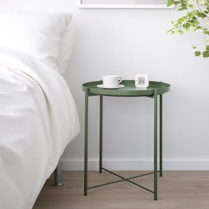 Gladom Table/Plateau – Vert Foncé 45X53 Cm Concernant Ikea à Meuble De Jardin Ikea