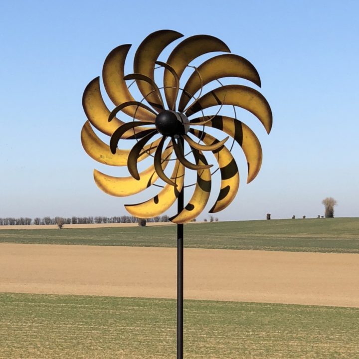 Grand Mobile Eolienne À Hélices Tuteur Pic Vent De Jardin concernant Eolienne De Jardin