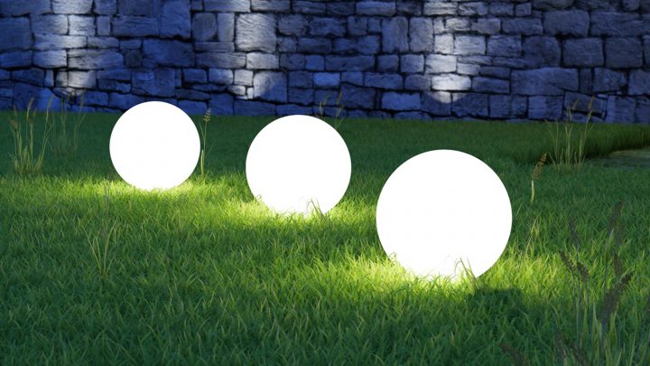 Grande Boule Lumineuse Sans Fil | Oviala concernant Boule De Jardin Lumineuse