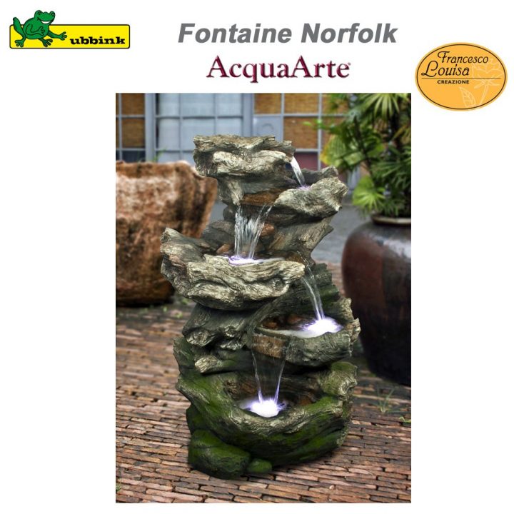 Grande Fontaine De Jardin Extérieur Polyrésine Norflolk pour Fontaine De Jardin Castorama