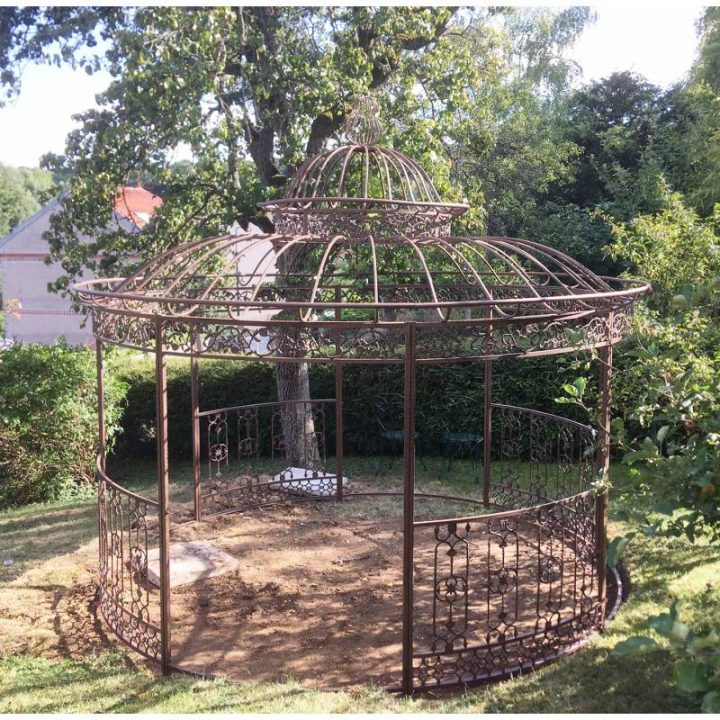 Grande Tonnelle Kiosque De Jardin Pergola Abris Rond à Décoration Jardin Fer Forgé Grande Tonnelle Kiosque De Jardin Pergola Abris Rond à Décoration Jardin Fer Forgé