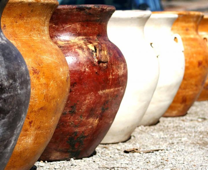 Grands Pots En Terre Cuite Décoration Extérieure, Poterie pour Jarre De Jardin