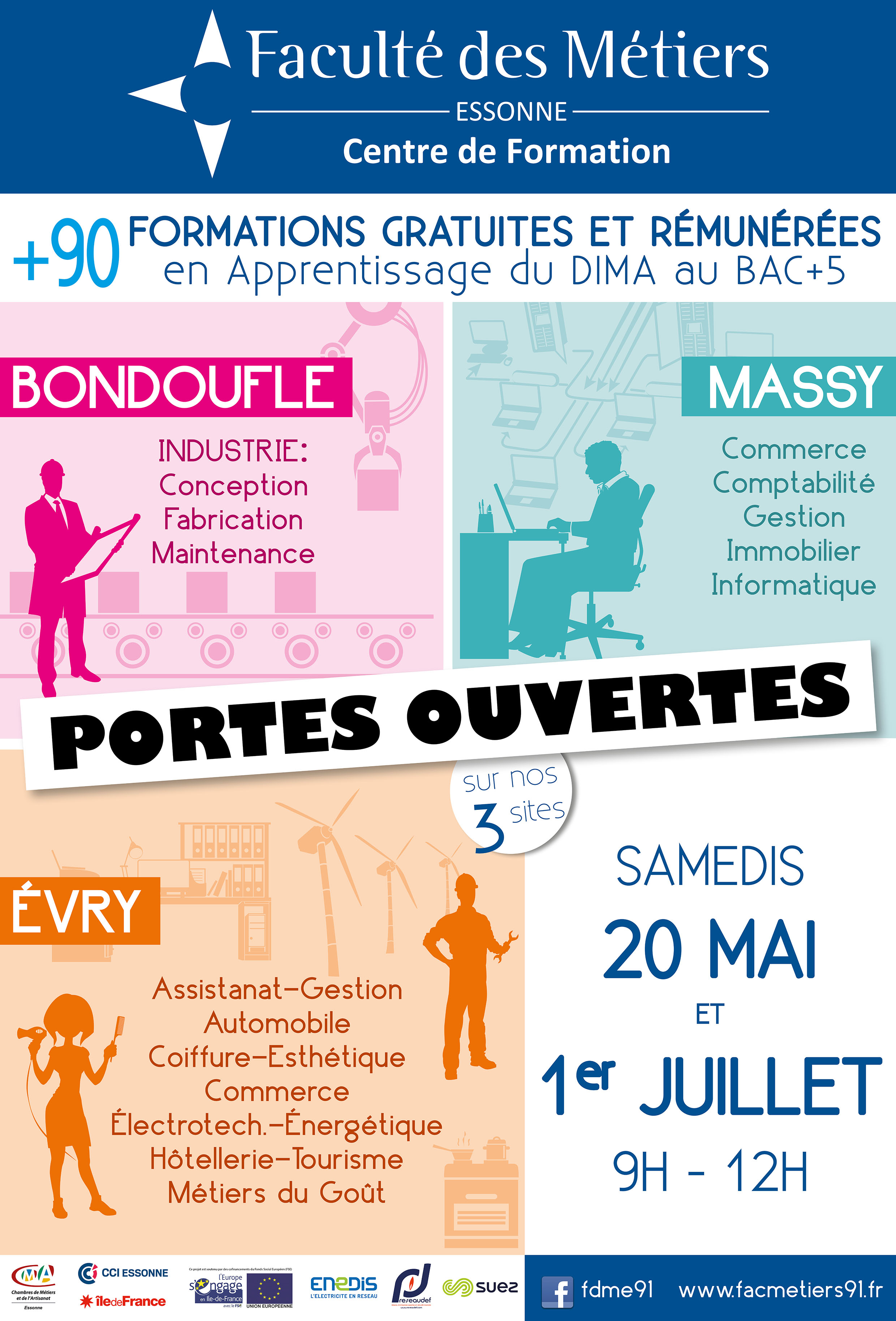 Grigny - Portes Ouvertes Faculté Des Métiers Essonne à Chambre Des Metiers 91