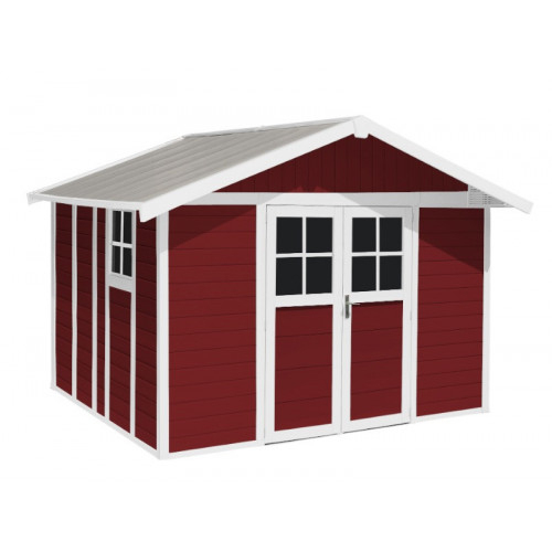 Grosfillex Abri De Jardin Pvc "Deco" 11M² Rouge concernant Abris De Jardin Grosfillex