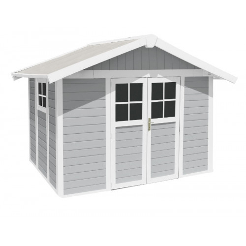 Grosfillex Abri De Jardin Pvc "Deco" 7M² Gris Clair destiné Abris De Jardin Grosfillex
