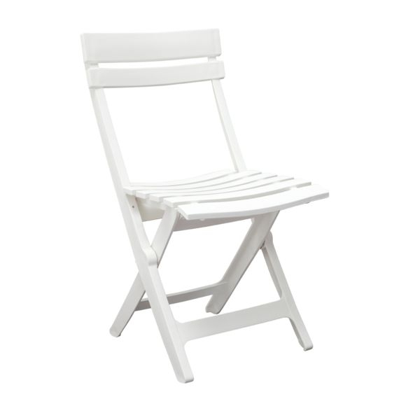 Grosfillex – Chaise De Jardin Miami Pliante Blanc – Pas intérieur Fauteuil De Jardin Grosfillex Blanc