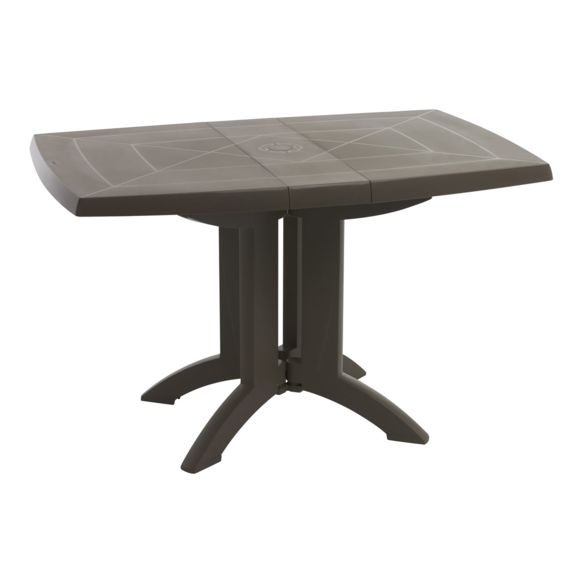 Grosfillex – Table De Jardin Vega Pliante Taupe 118 X 77 intérieur Table Vega Grosfillex Carrefour