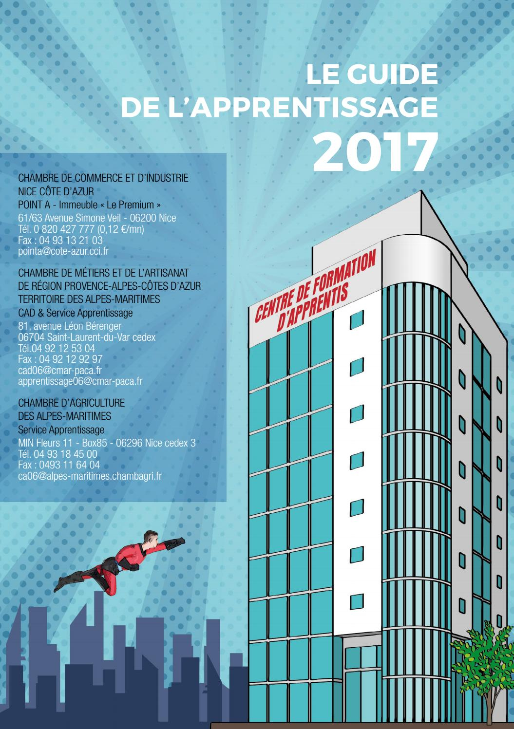 Guide De L'apprentissage 2017 By Cci Nice Côte D'azur - Issuu tout Chambre Des Metiers Nice