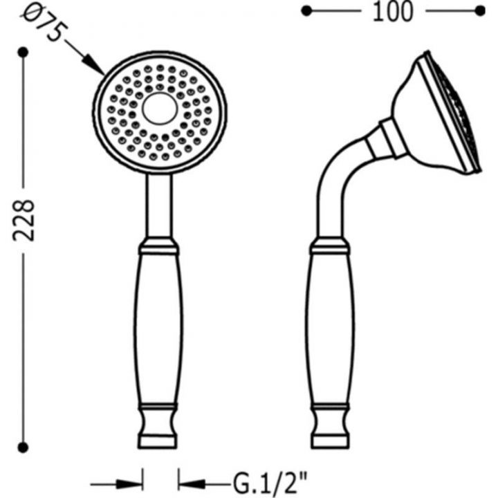Habitium.fr: Pommeau De Douche Anti-Calcaire Retro Tres 1 encequiconcerne Pommeau De Douche Anti-Calcaire Darty