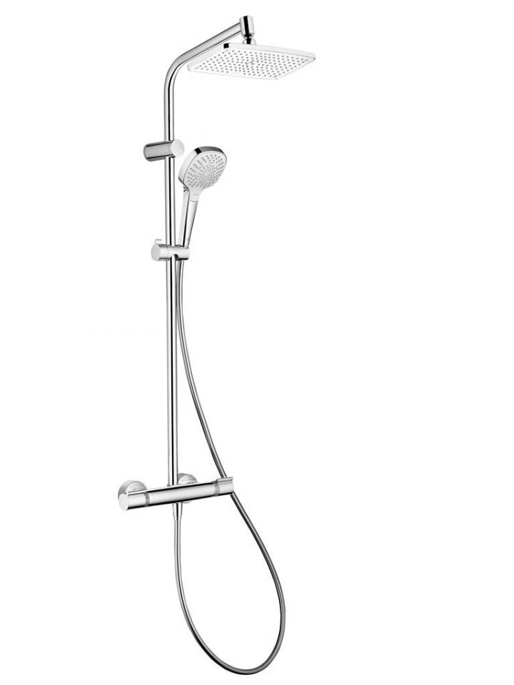 Hansgrohe Colonne De Douche "myselect E 240" Thermostatique | Bricoman à Colonne De Douche Bricoman