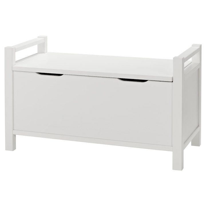 Hemnes Banc-Coffre – Blanc Teinté Blanc – Ikea dedans Coffre De Rangement Extérieur Ikea