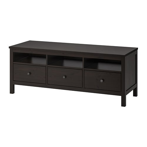 Hemnes Tv Unit – Black-Brown, 58 1/4X18 1/2X22 1/2 " – Ikea encequiconcerne Meuble Tv Ikea