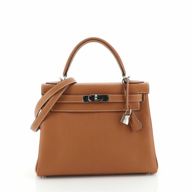 Hermes Kelly Handbag Potiron Epsom With Palladium Hardware destiné Potiron Outlet