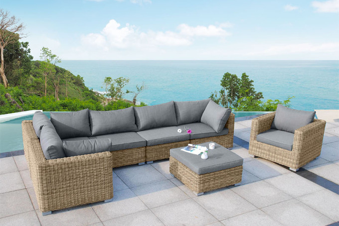 Housses De Coussins Chloé Genius Pour Salon De Jardin serapportantà Salon De Jardin Resine Tresse