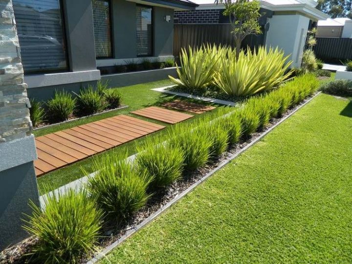 Idées Jardins Modernes – Top 20 Des Tendances Récupérées dedans Parterre Devant Maison Moderne