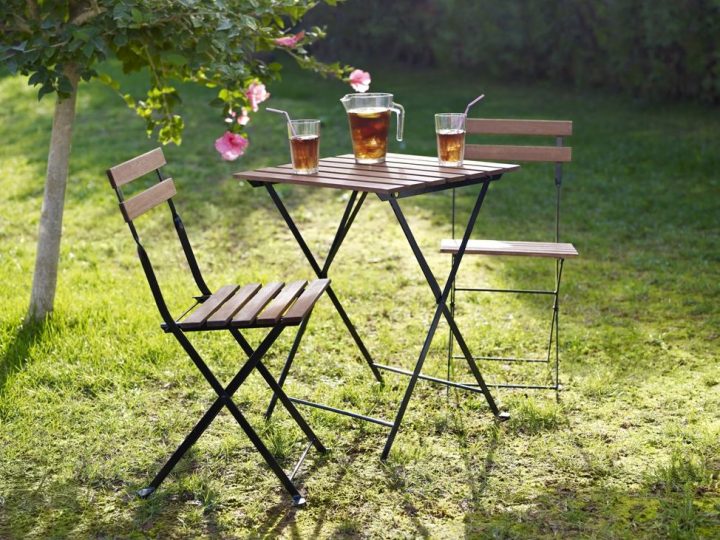 [ Ikea ] Chaises Et Table Pliantes Tärnö | Décoration D serapportantà Meuble De Jardin Ikea