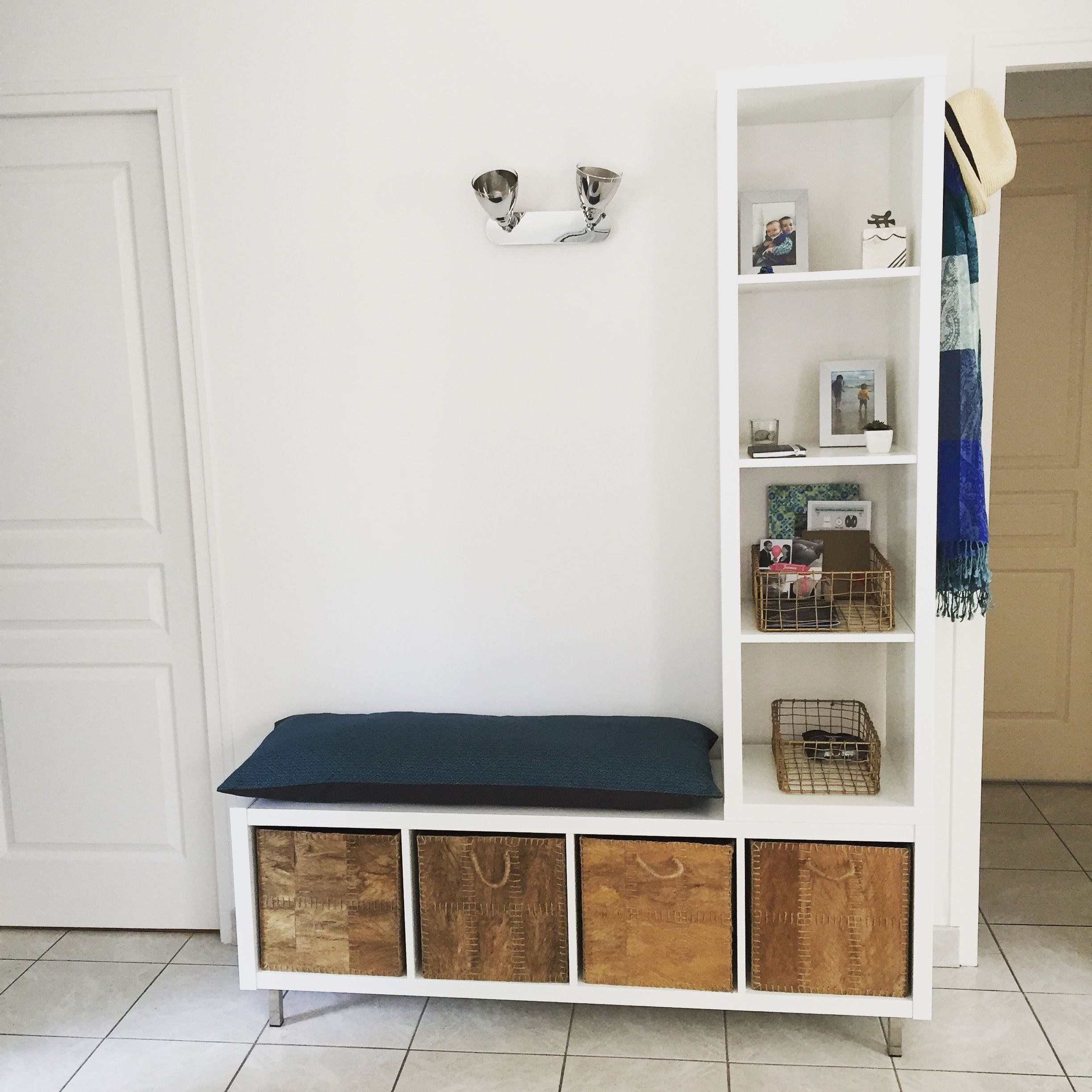 Ikea Hack ! Meuble D'entrée Bricolé: 2 Étagères Ikea à Ikea Meuble Case