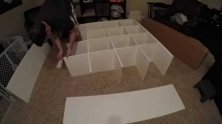 Ikea Kallax Assembly – 16 Cubes (Expedit) dedans Meuble Case Ikea