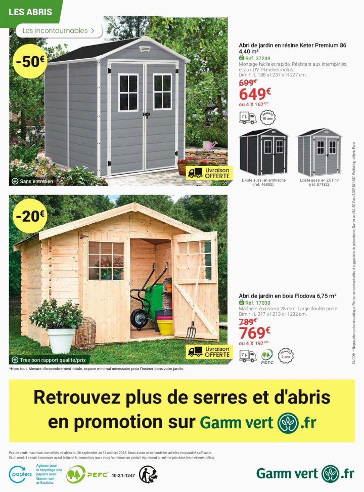 Impressionnant Abri De Jardin Promotion Carrefour concernant Abris De Jardin Makro