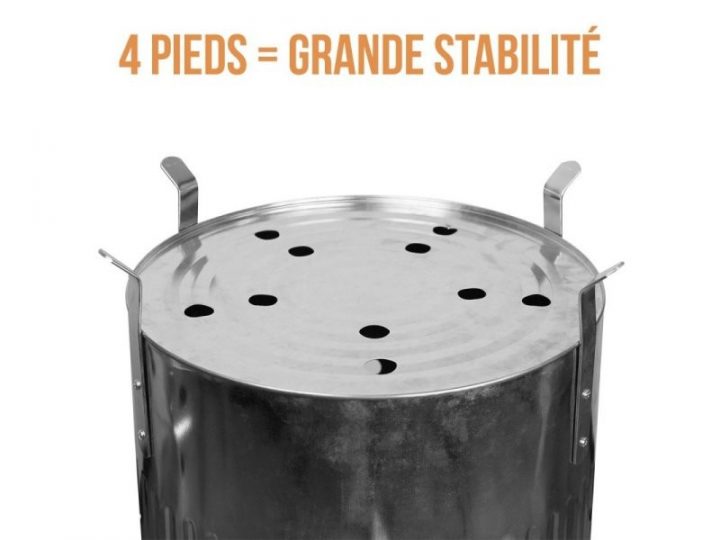 Incinérateur De Jardin En Acier Galvanisé 100 L – Vente De dedans Incinerateur De Jardin